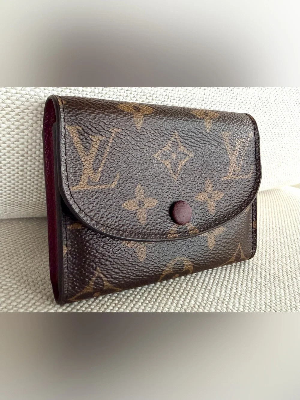 LOUIS VUITTON Rosalie Coin Purse Monogram Fuchsia M41939 Full Set